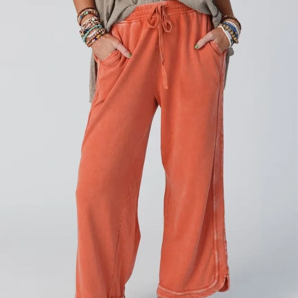 So Comfy Wide Leg Pant Cropped Length - Picture 2 of 8